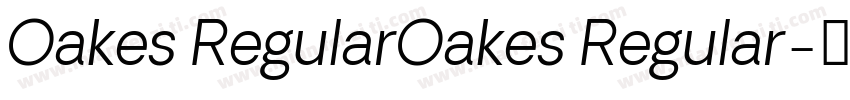 Oakes RegularOakes Regular字体转换